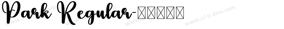 Park Regular字体转换